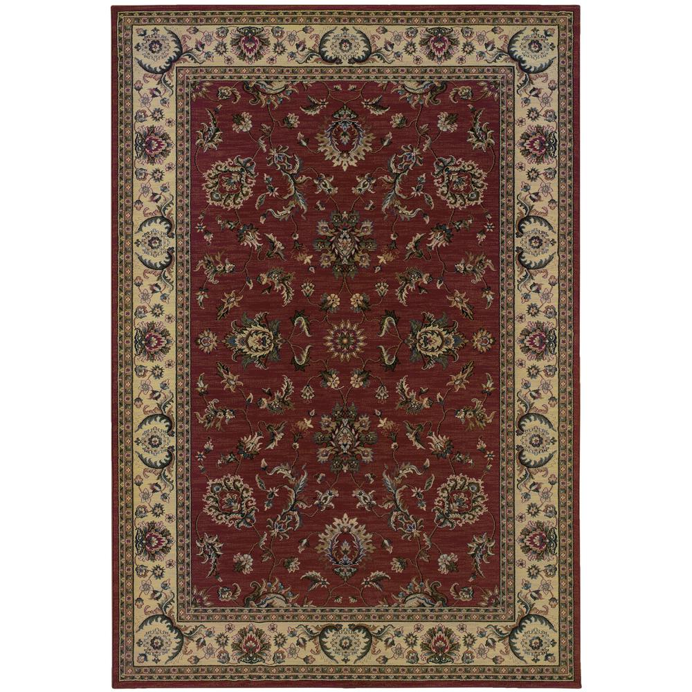 ARIANA Red 4' X  6' Area Rug. Picture 1