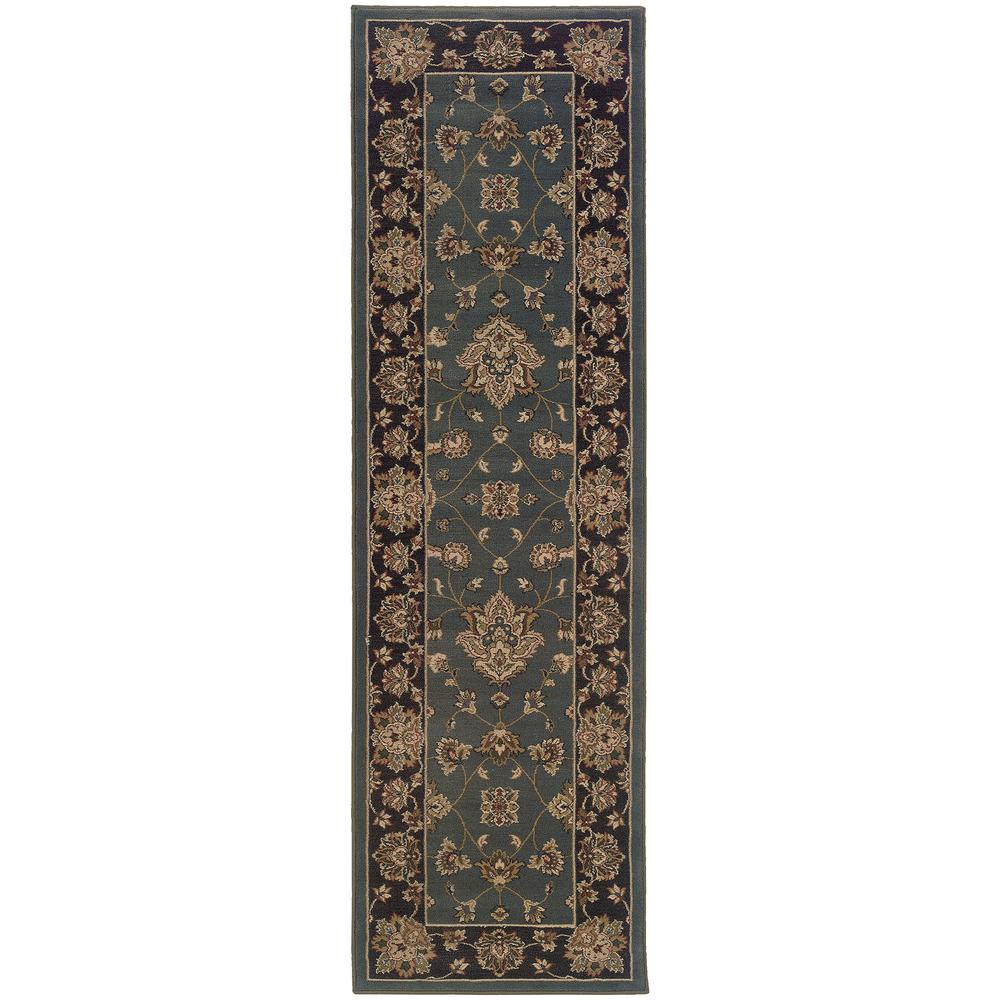 ARIANA Blue 2' 3 X  7' 9 Area Rug. Picture 1