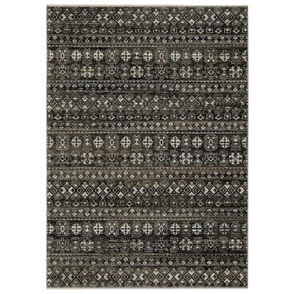 CHAMBERLAIN CH07C2' 3" X  7' 6" Black color rug. Picture 1