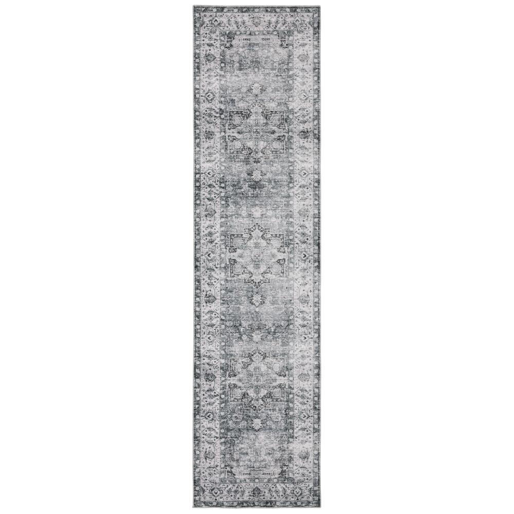 CHARLESTON Charcoal 2' X  8' Area Rug. Picture 1