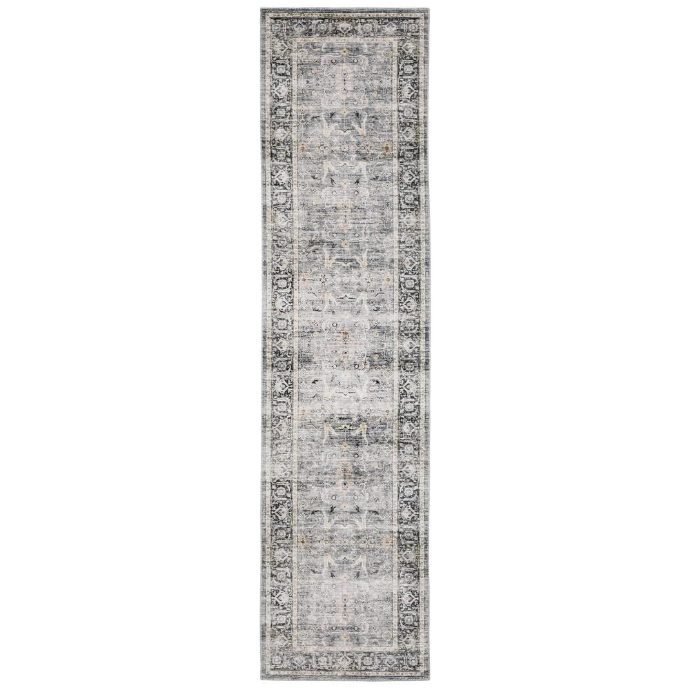 CHARLESTON Charcoal 2' X  8' Area Rug. Picture 1
