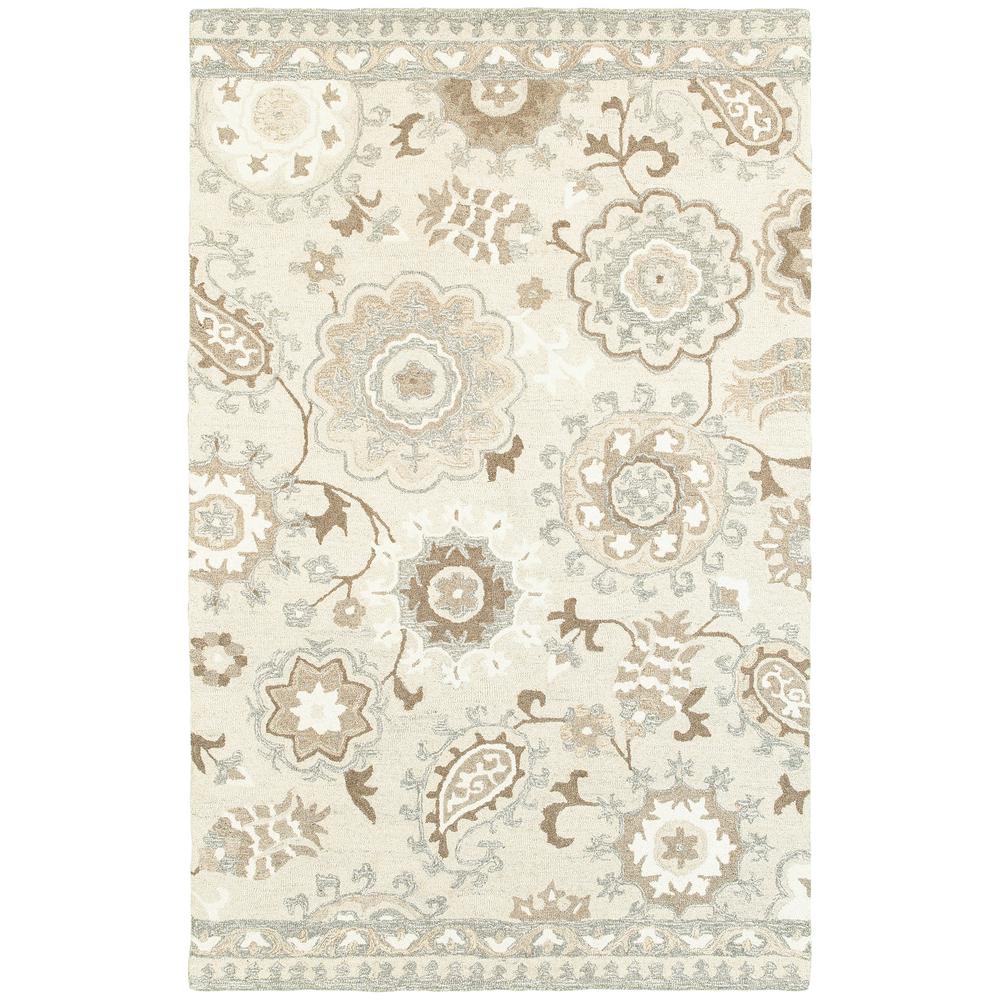 CRAFT Ivory 3' 6 X  5' 6 Area Rug. Picture 1