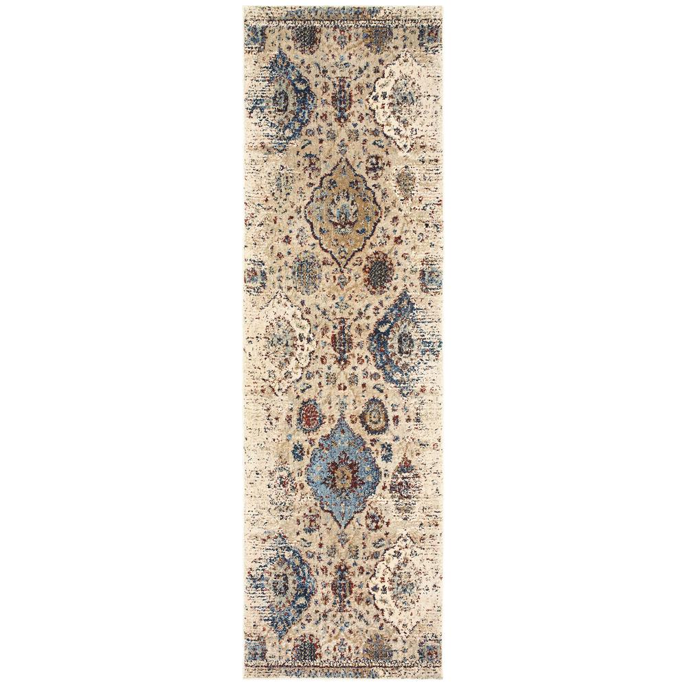 EMPIRE Ivory 2' 3 X  7' 6 Area Rug. Picture 1