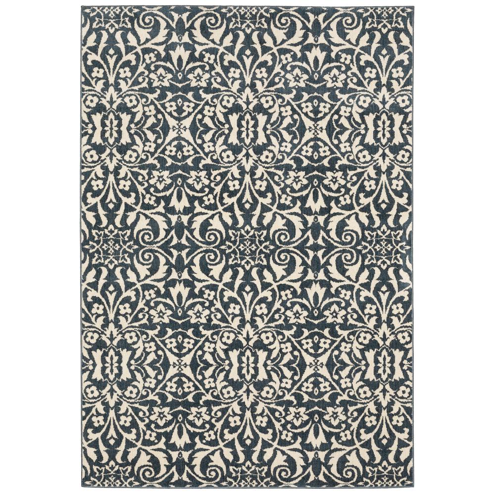 FIONA Blue 5' 3 X  7' 3 Area Rug. Picture 1
