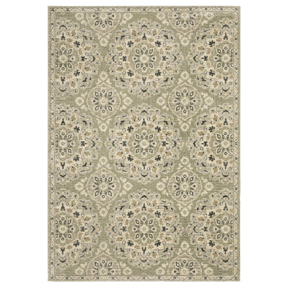 FLORENCE Green 5' 3 X  7' 6 Area Rug. Picture 1