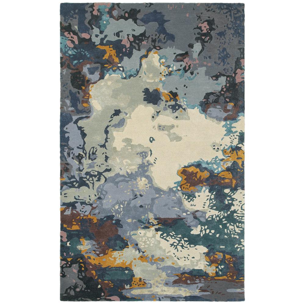 GALAXY Blue 3' 6 X  5' 6 Area Rug. Picture 1
