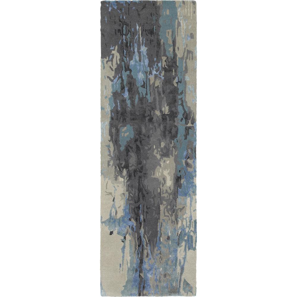 GALAXY Blue 2' 6 X  8' Area Rug. Picture 1