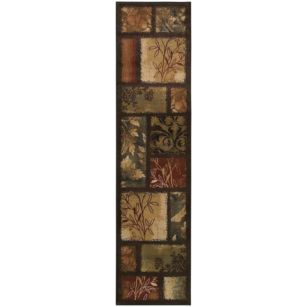 HUDSON Brown 1'10 X  7' 6 Area Rug. Picture 1
