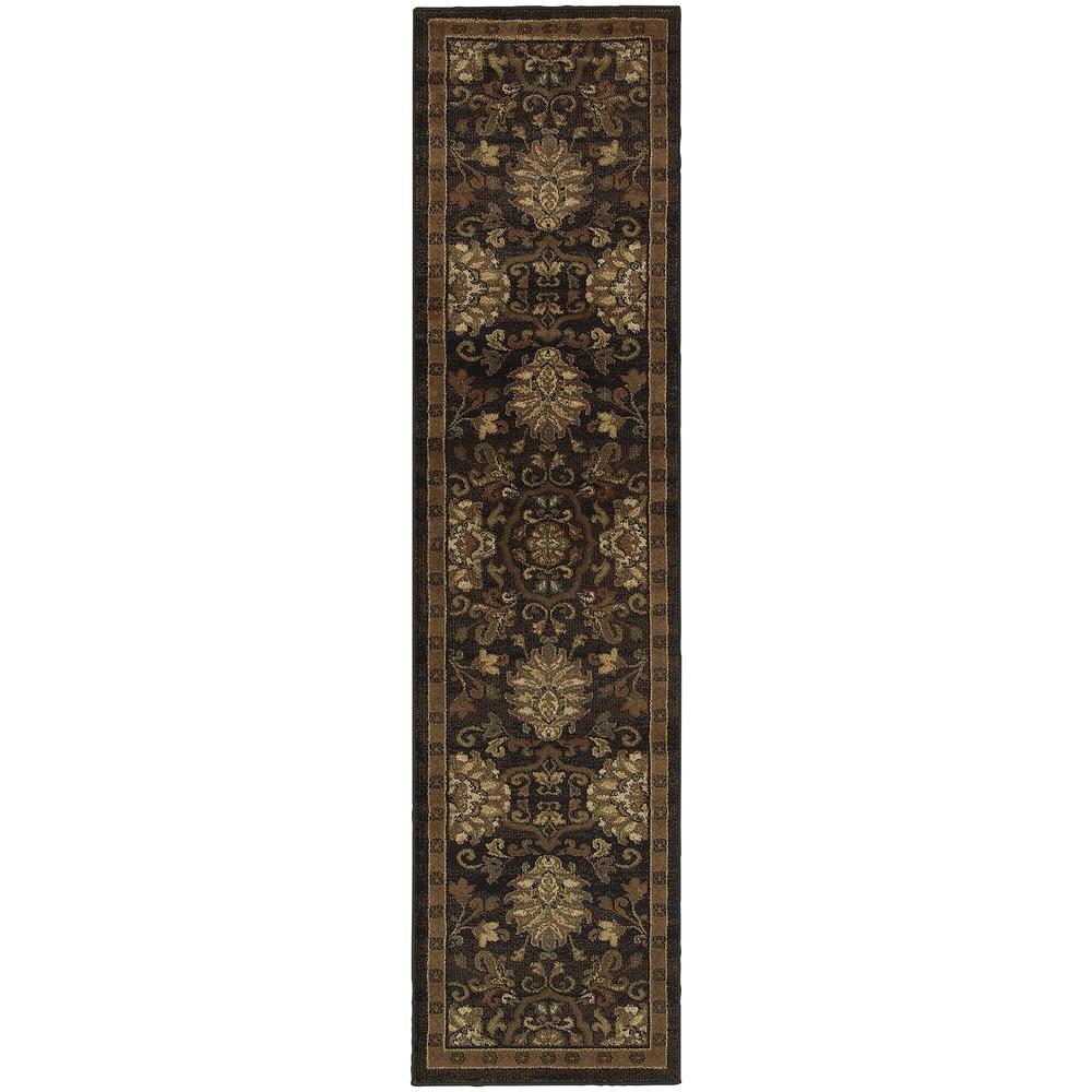 HUDSON Brown 1'10 X  7' 6 Area Rug. Picture 1