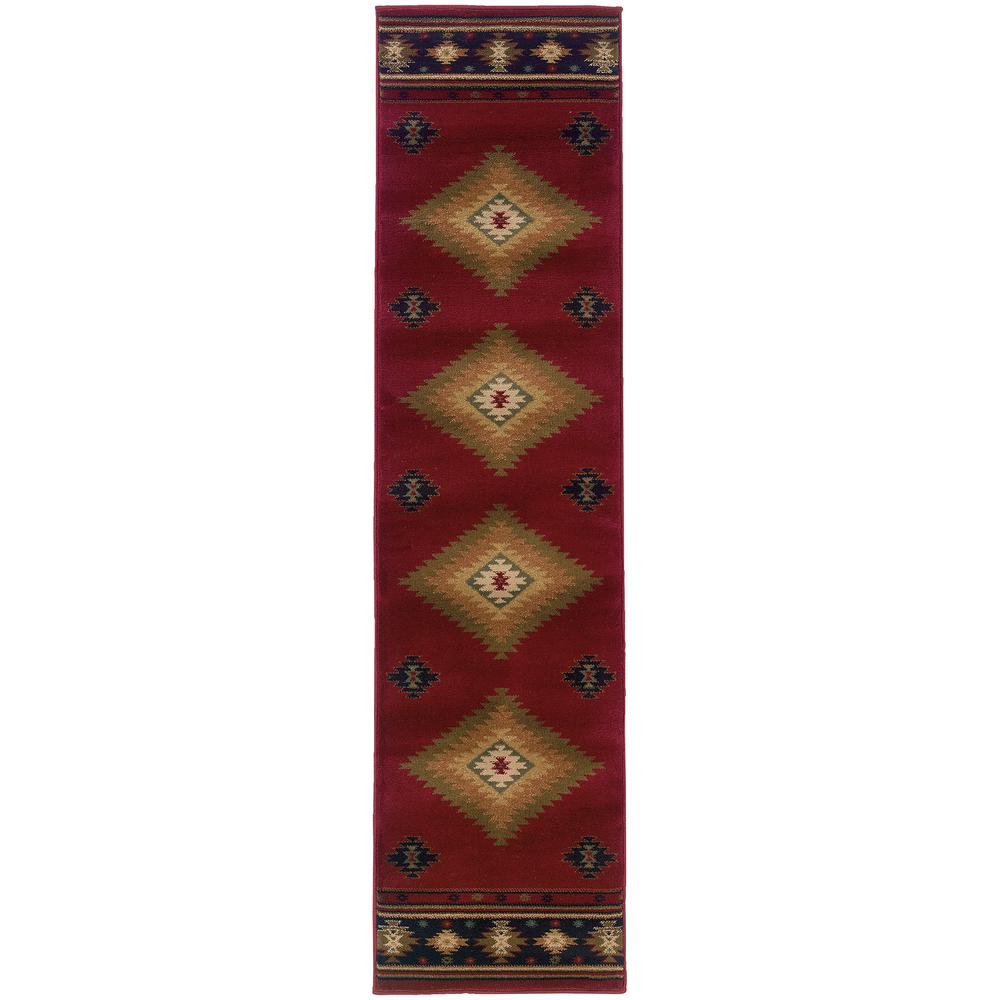 HUDSON Red 1'10 X  7' 6 Area Rug. Picture 1