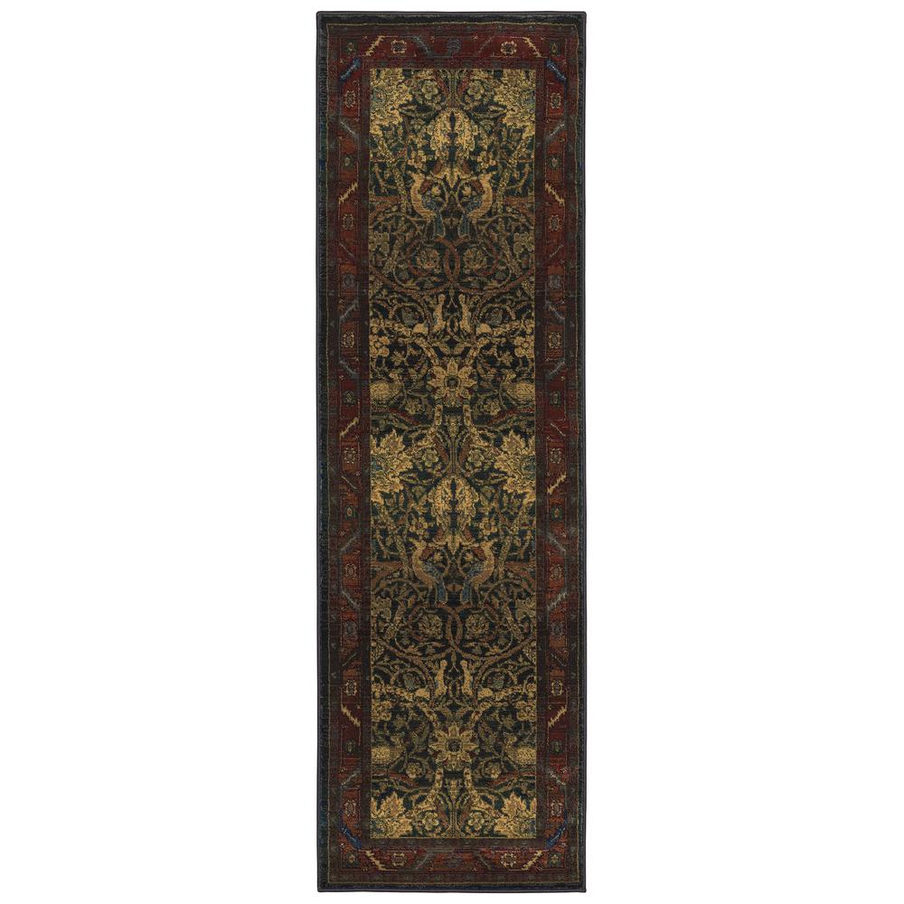 KHARMA Red 2' 3 X  7' 6 Area Rug. Picture 1