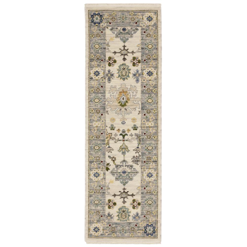 LUCCA Ivory 2' X  6' Area Rug. Picture 1