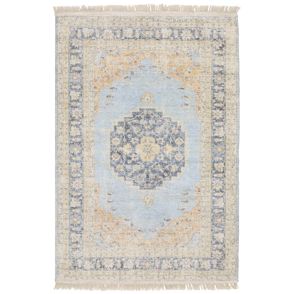 MALABAR Blue 5' X  8' Area Rug. Picture 1