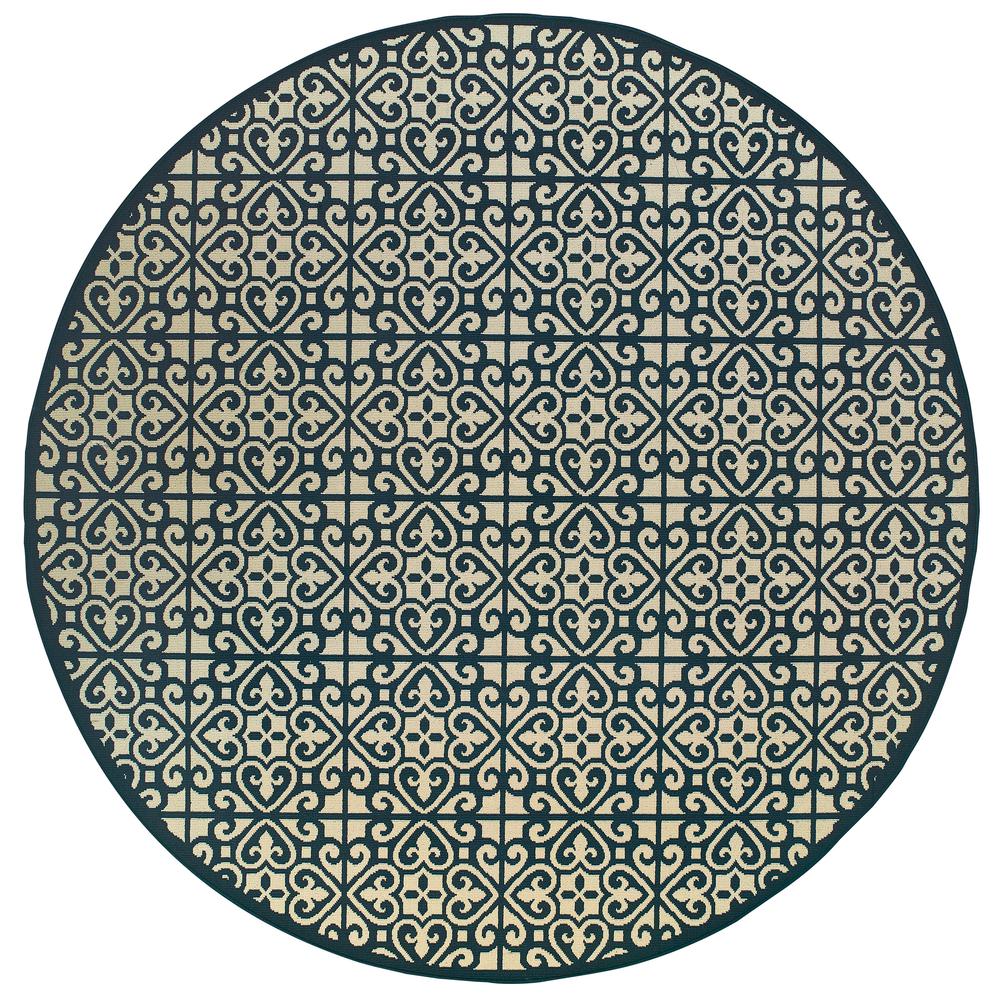 MARINA Ivory 7'10 Area Rug. Picture 1