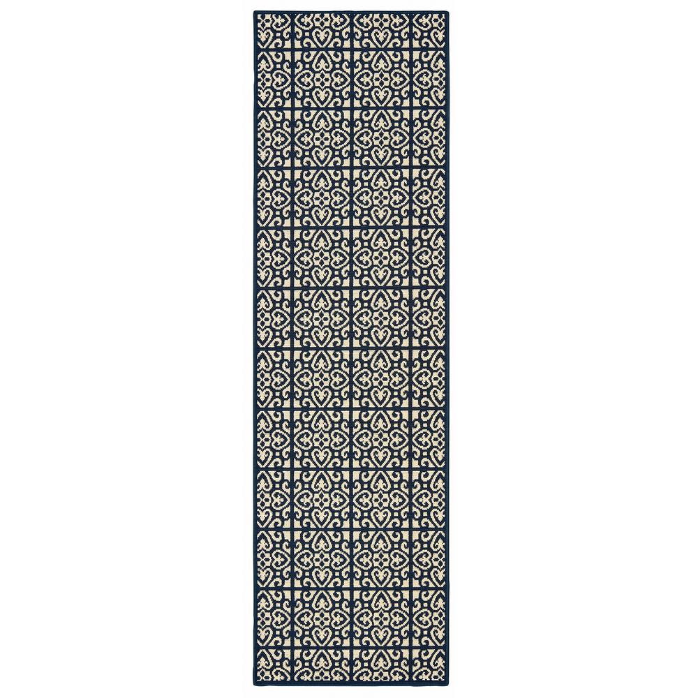 MARINA Ivory 2' 3 X  7' 6 Area Rug. Picture 1