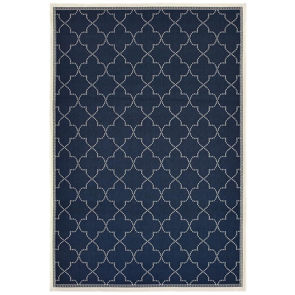 MARINA Navy 1' 9 X  3' 9 Area Rug. Picture 1
