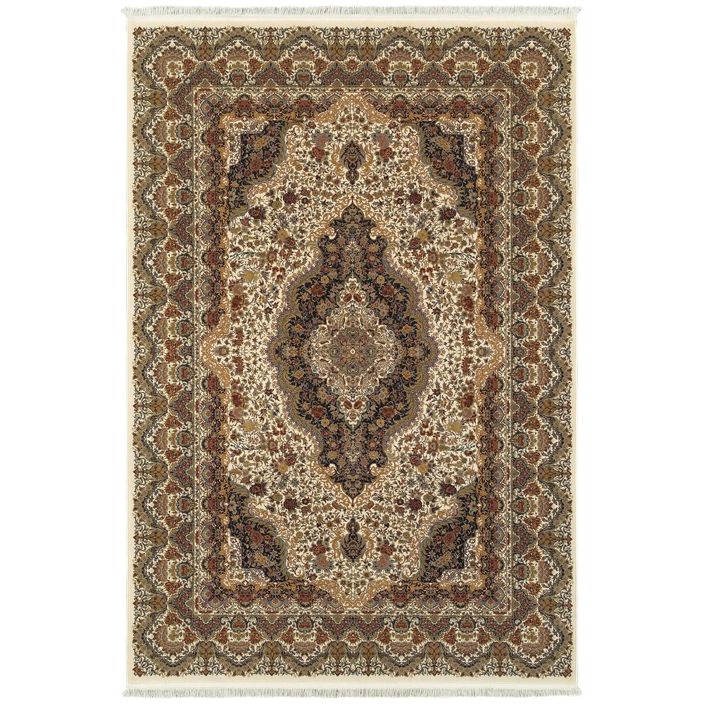 MASTERPIECE Ivory 3'10 X  5' 5 Area Rug. Picture 1