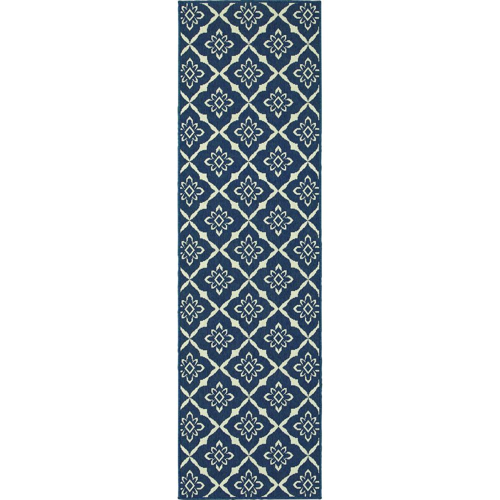 MERIDIAN Navy 2' 3 X  7' 6 Area Rug. Picture 1