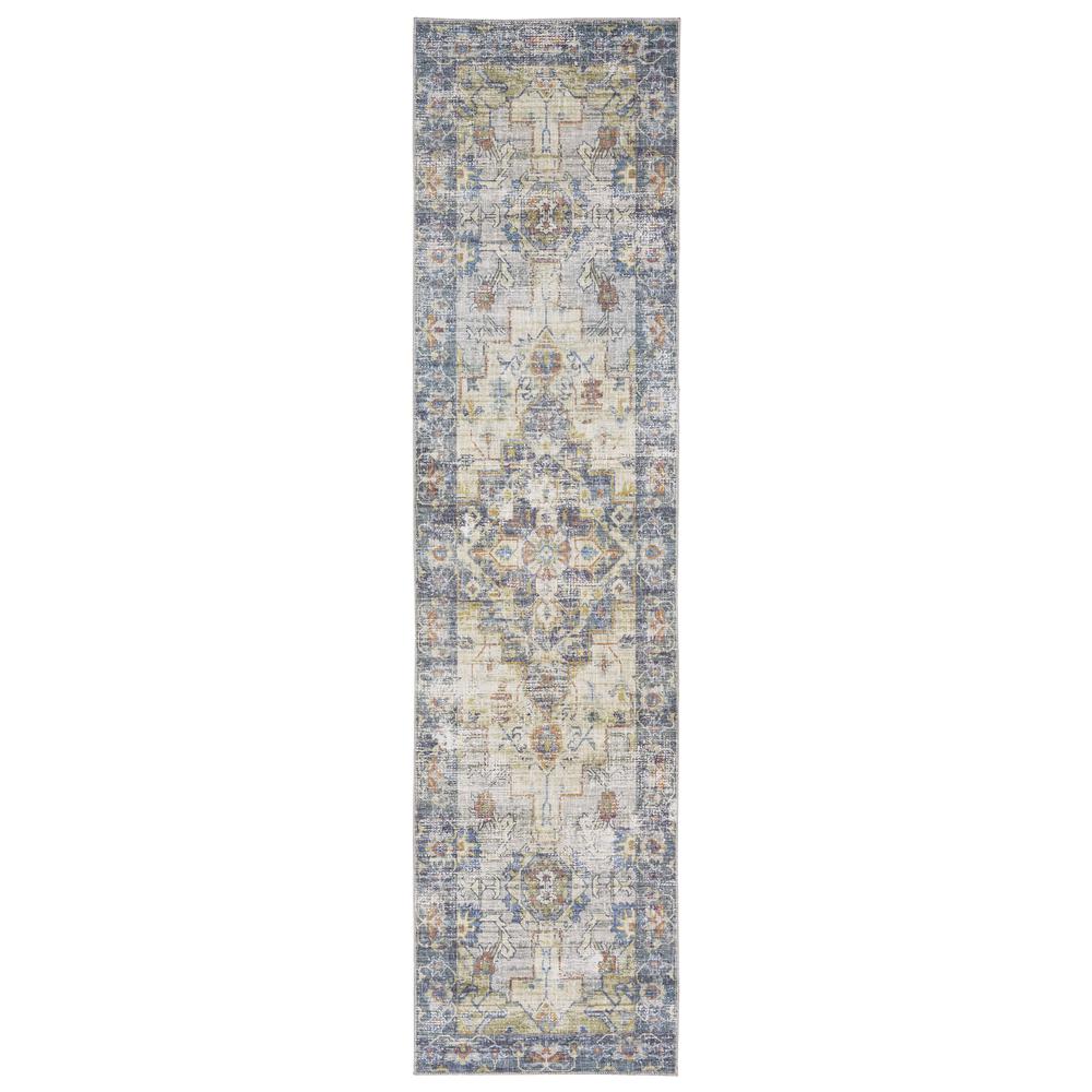 MYERS Blue 2' X  8' Area Rug. Picture 1