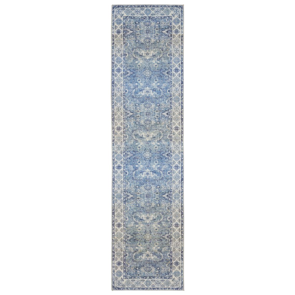 MYERS Blue 2' X  8' Area Rug. Picture 1