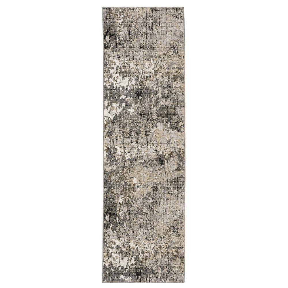 NEBULOUS Grey 2' 3 X  7' 6 Area Rug. Picture 1