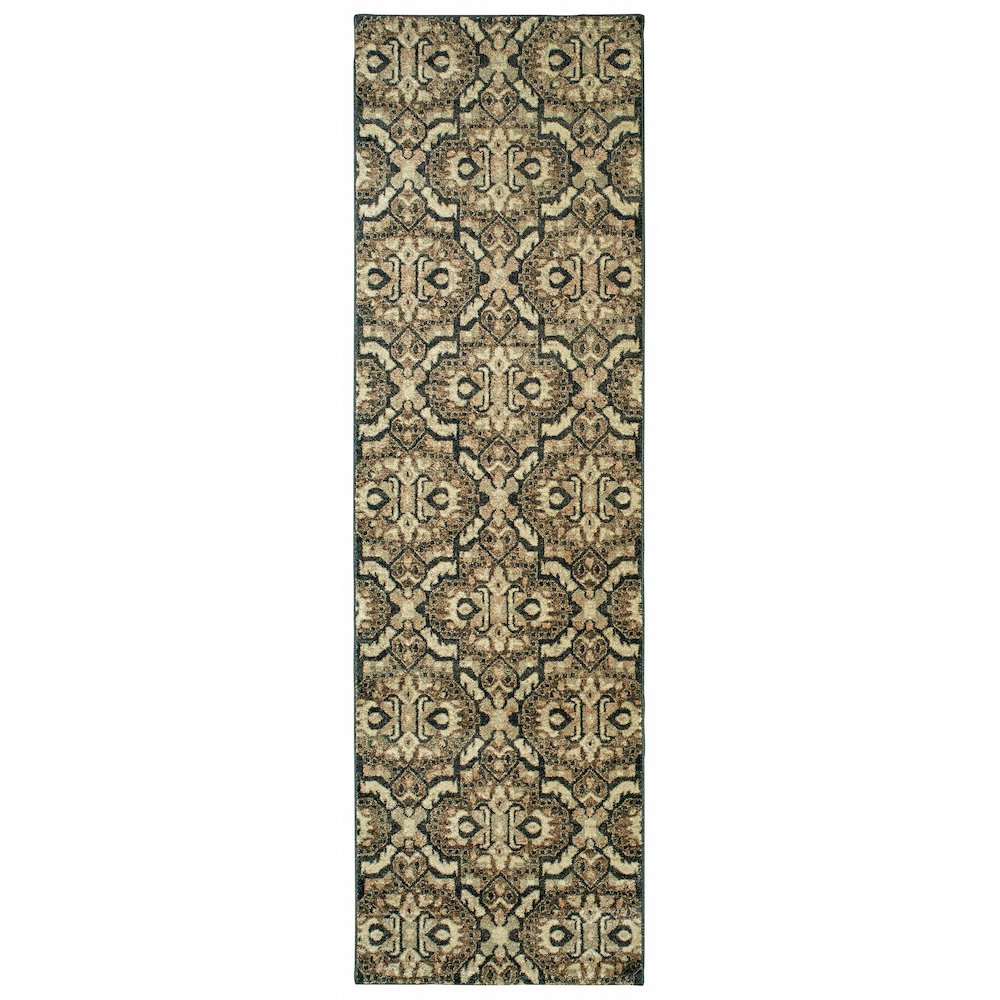 RALEIGH Brown 2' 3 X  7' 6 Area Rug. Picture 1
