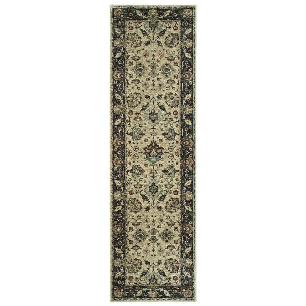 RALEIGH Ivory 2' 3 X  7' 6 Area Rug. Picture 1