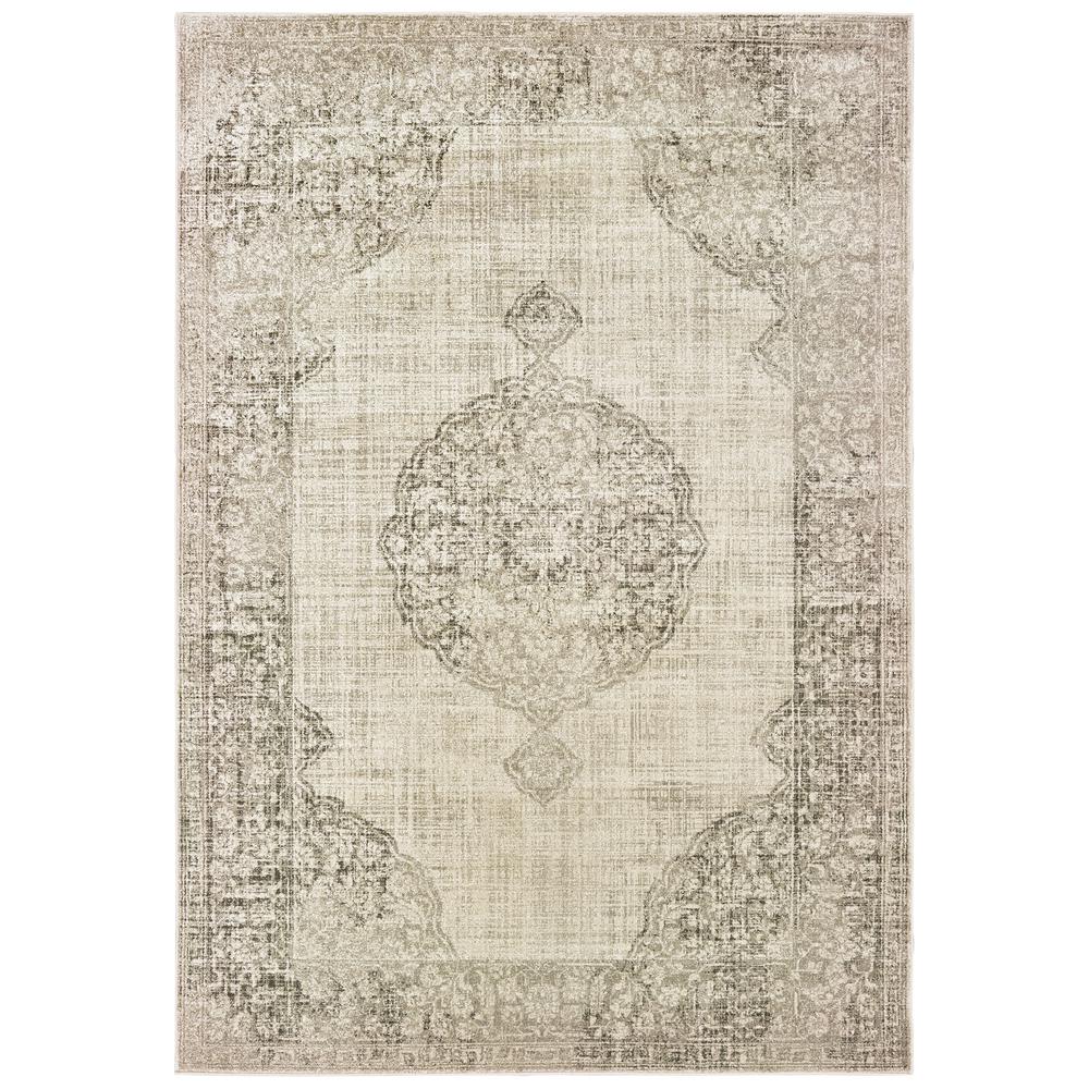 RALEIGH Ivory 1'10 X  3' Area Rug. Picture 1