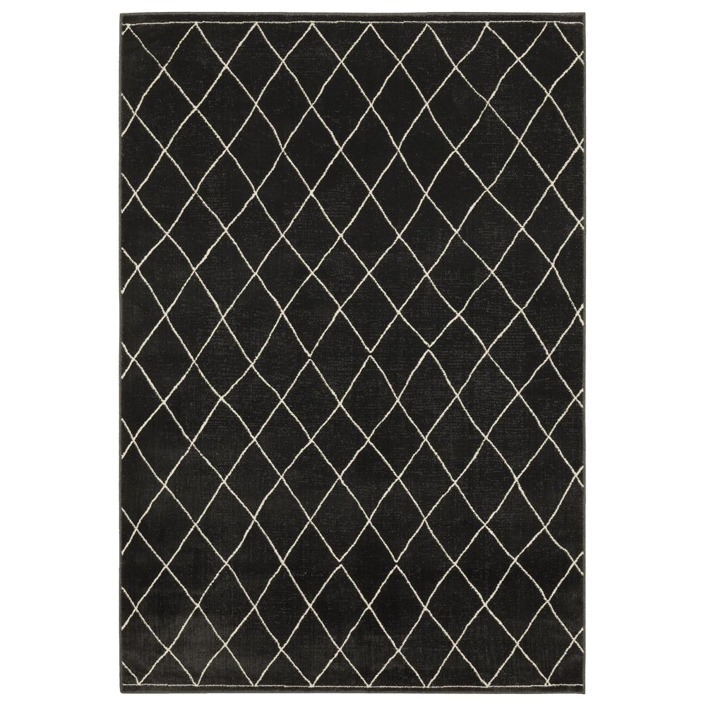 RAYLAN Black 2' 3 X  7' 6 Area Rug. Picture 1