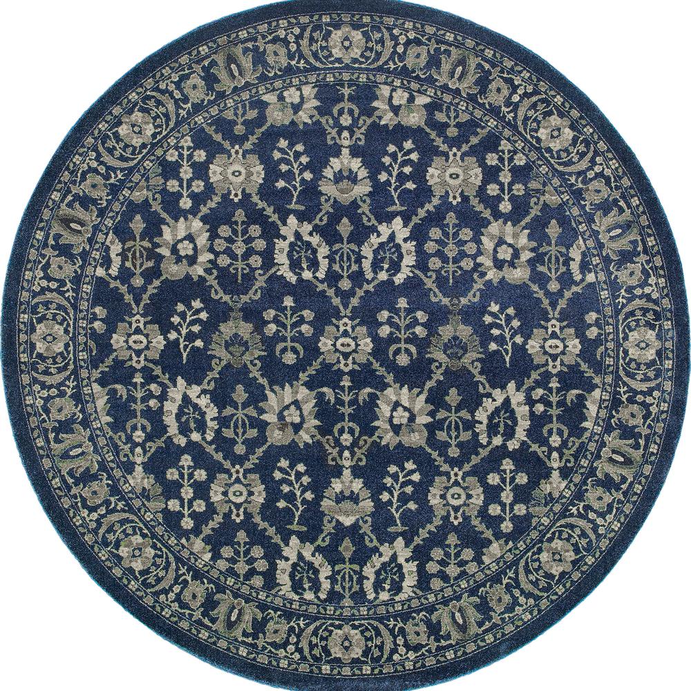 RICHMOND Navy 7'10 Area Rug. Picture 1