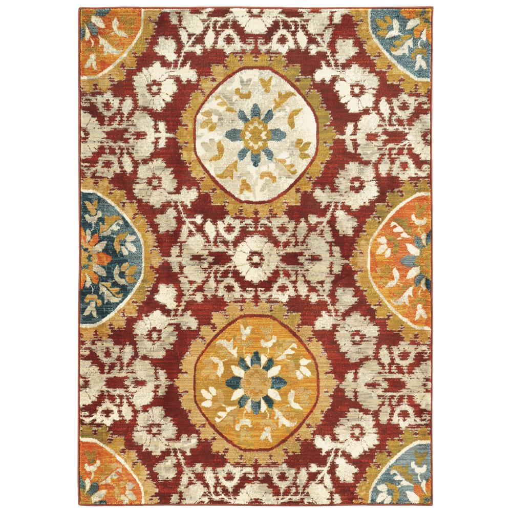 SEDONA Red 1'10 X  3' Area Rug. Picture 1