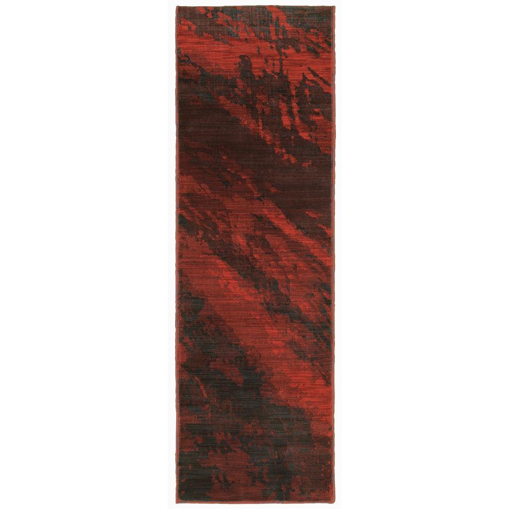 SEDONA Red 2' 3 X  7' 6 Area Rug. Picture 1