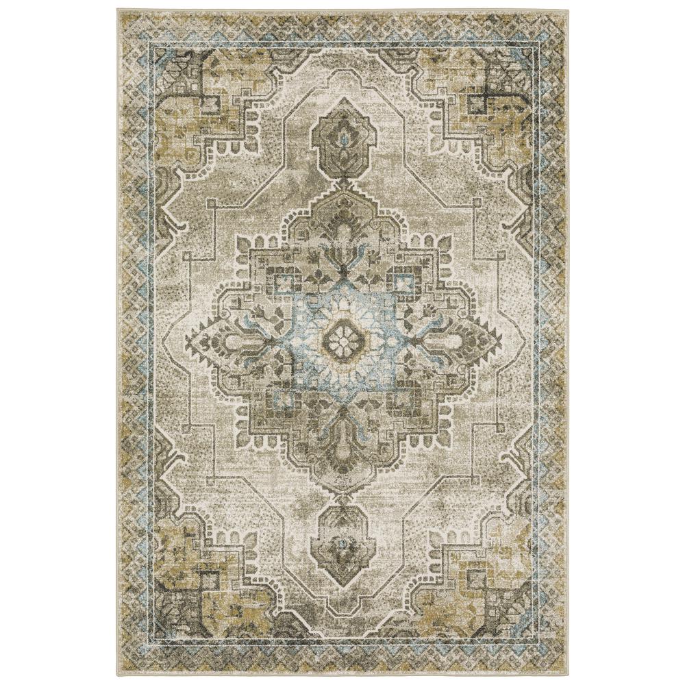 VENICE Grey 3'10 X  5' 5 Area Rug. The main picture.