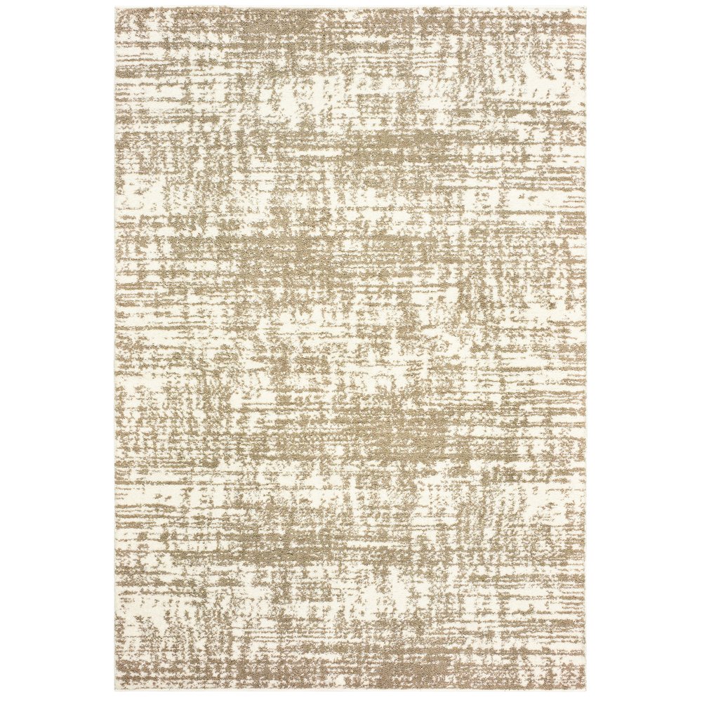 Verona 8X11 Size Shag Style Rug Ivory Color. Picture 1