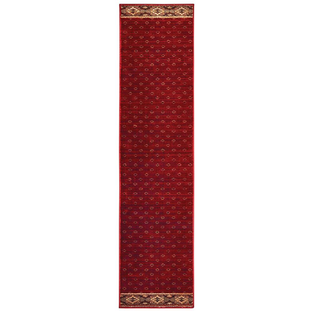 WOODLANDS Red 1'10 X  7' 6 Area Rug. Picture 1