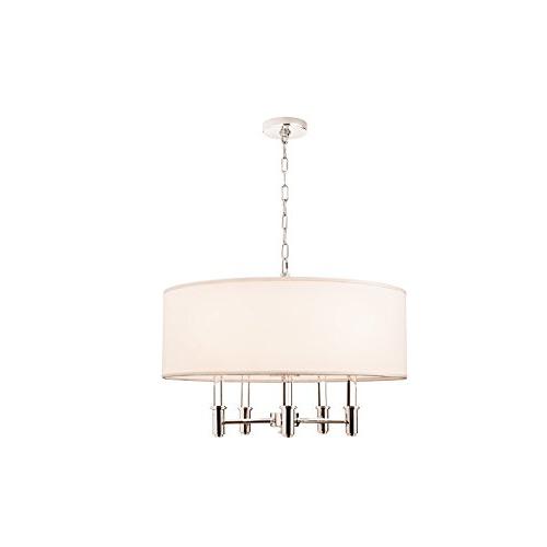 Crystal Accented Round Pendant Light, Belen Kox. Picture 1