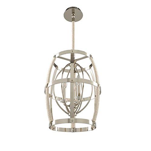 The Polished Nickel Rope 15-Inch Pendant, Belen Kox. Picture 1