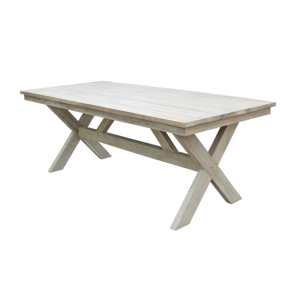 Santino 83 Inch Wood Dining Table. Picture 1
