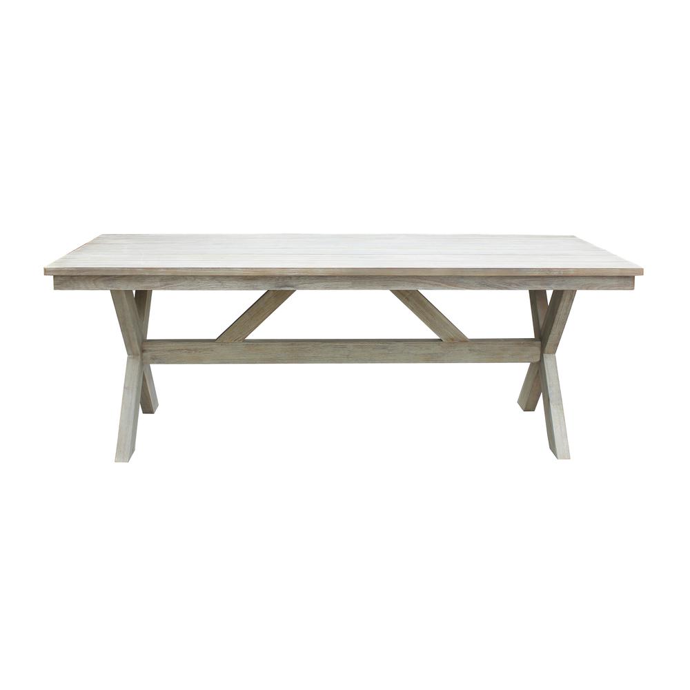 Santino 83 Inch Wood Dining Table. Picture 2