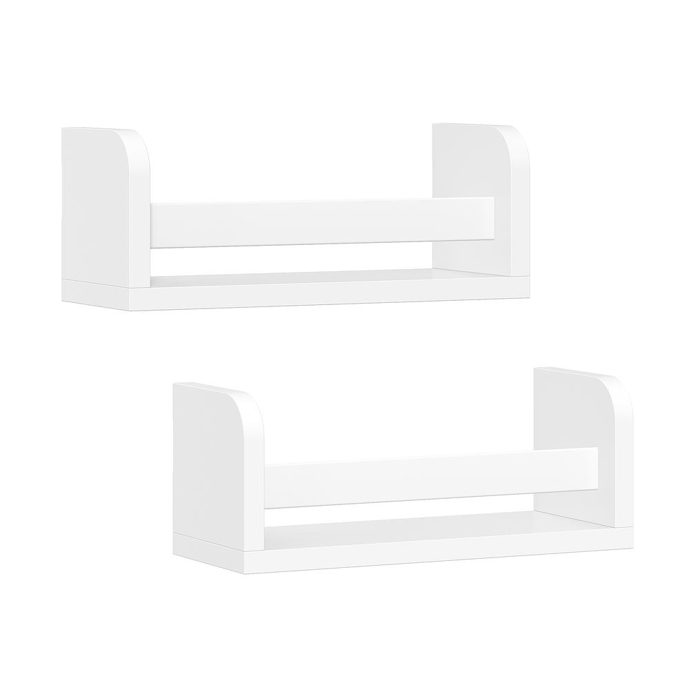 2-Pack Kids Small 10” Floating Wall Mount Bookshelves. Picture 1