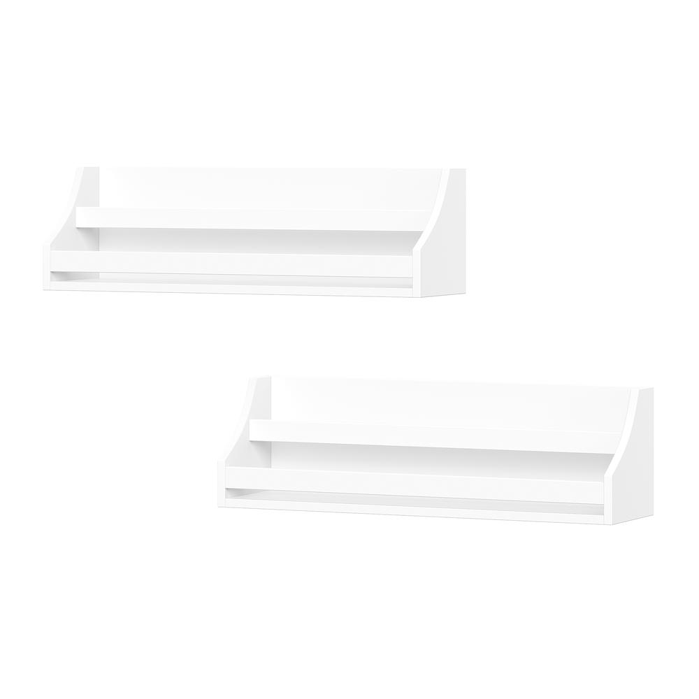 Kids Book Nook Wall Bookshelf  – White (2 Pack). Picture 1