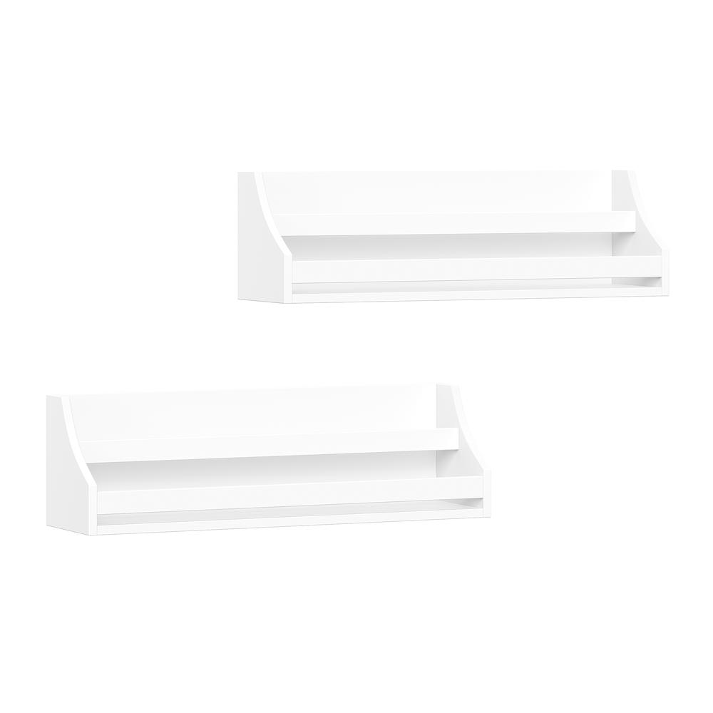 Kids Book Nook Wall Bookshelf  – White (2 Pack). Picture 4