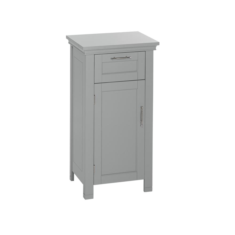 Somerset Single Door Floor Cabinet, Gray. Picture 2
