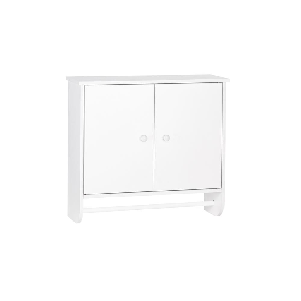 Medford Two-Door Wall Cabinet, White. Picture 3