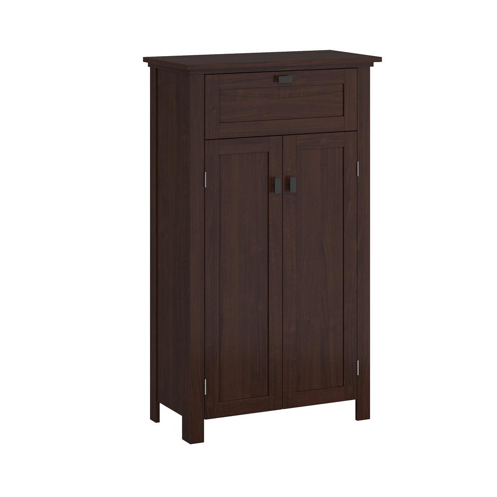 Hayward Two-Door Floor Cabinet, Dark Woodgrain. Picture 2