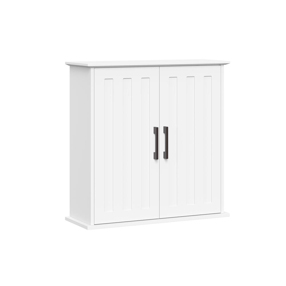 Monroe Two-Door Wall Cabinet, White. Picture 1
