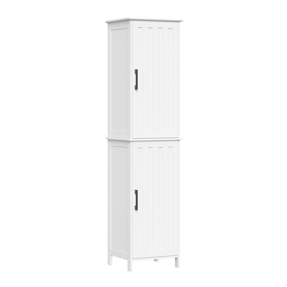 Monroe Two-Door Tall Cabinet, White. Picture 1