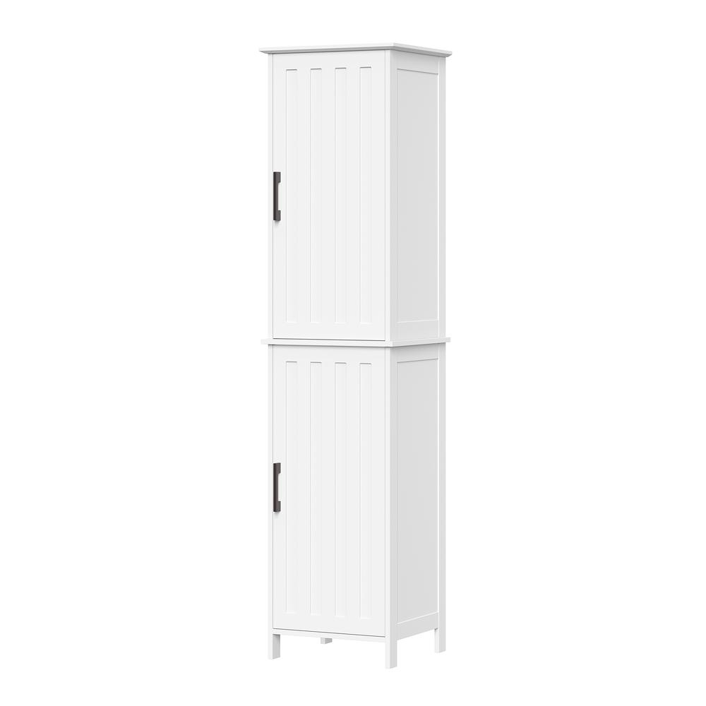 Monroe Two-Door Tall Cabinet, White. Picture 2