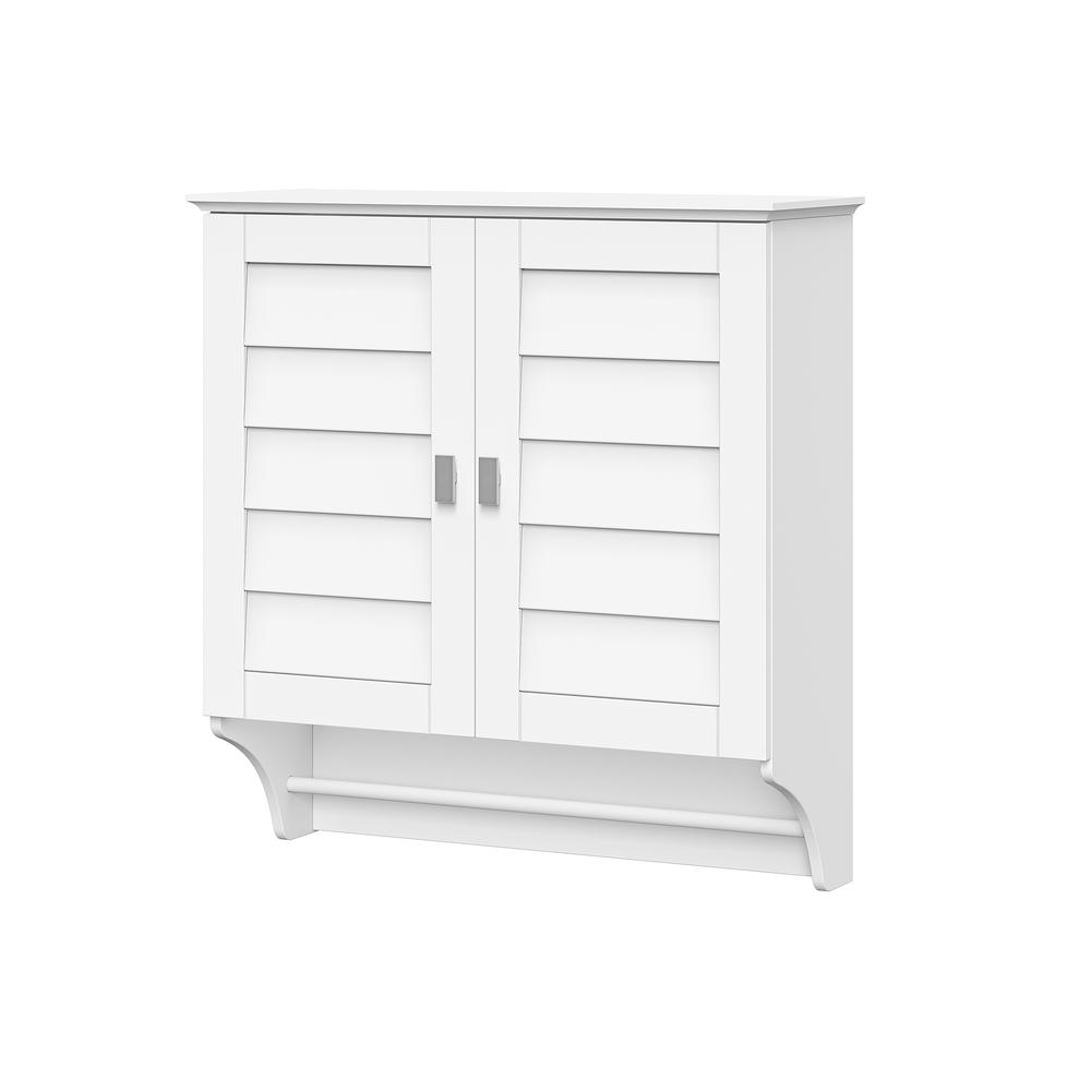 Brookfield Two-Door Wall Cabinet, White. Picture 2