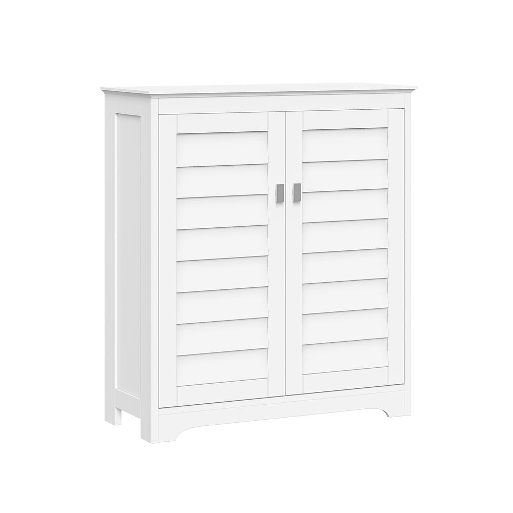 Brookfield Two-Door Floor Cabinet, White. Picture 1